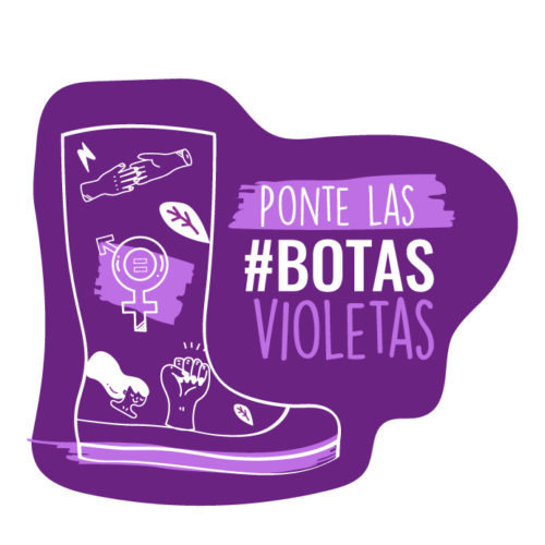 Botas violetas shops